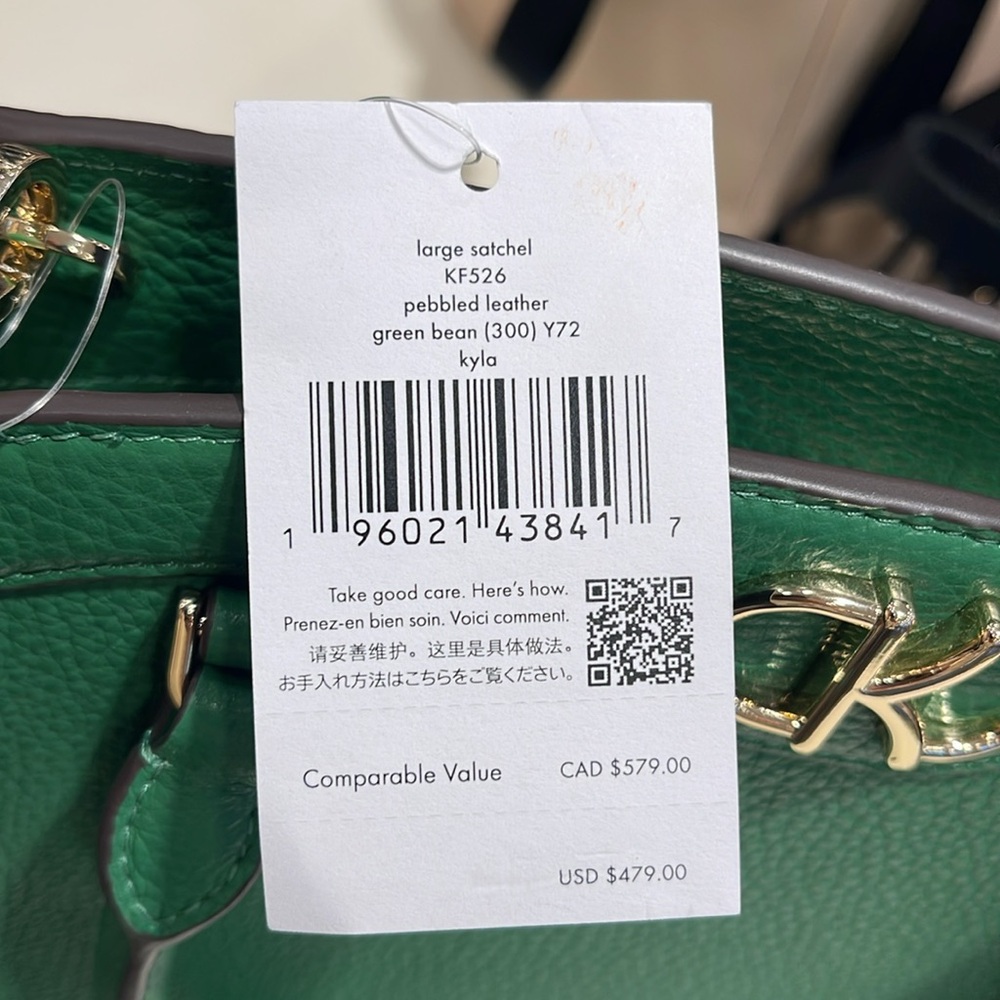 Kate Spade Kyla Large Satchel
Green Bean
NWT - Picture 9 of 16